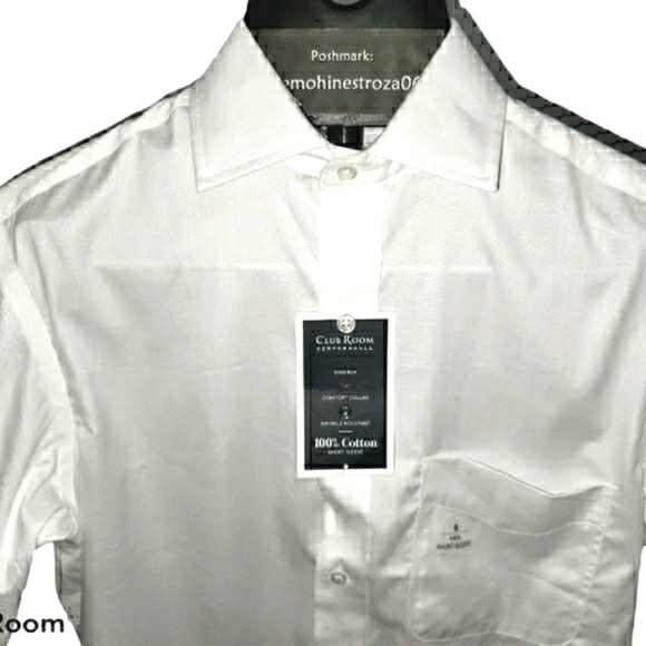 Club Room White Button-Down Shirt - Picture 4 of 5